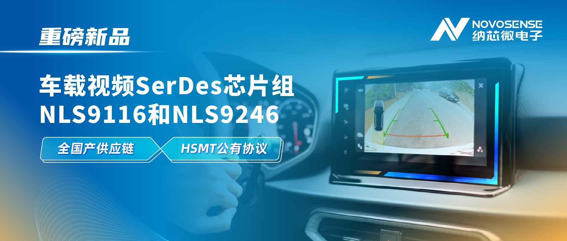 全国产供应链、完成HSMT芯片互联互通测试，mg不朽情缘官网推出车载视频SerDes芯片组NLS9116和NLS9246